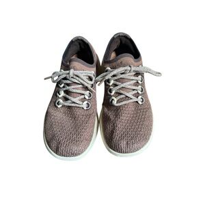 Allbirds limited edition, dark chocolate brown and cream sole running shoes